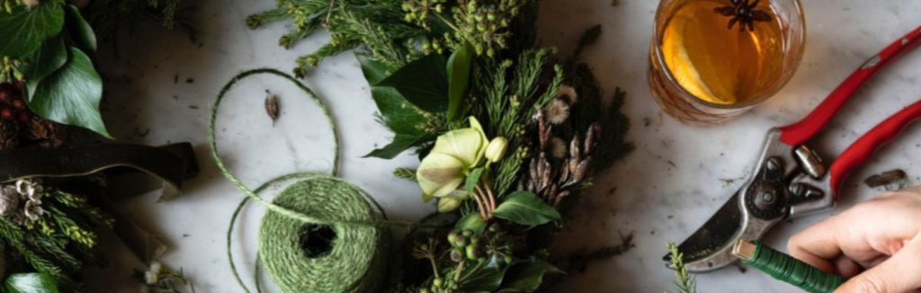 Make a christmas wreath hertfordshire